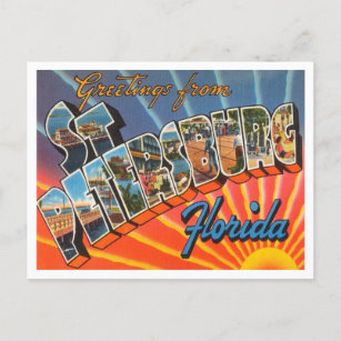 Carte Postale Salutations de Saint-Pétersbourg, Floride Travel