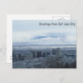 Carte Postale Salutations de Salt Lake City (Devant / Derrière)
