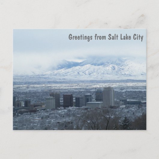 Carte Postale Salutations de Salt Lake City (Devant)