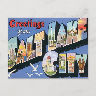 Carte Postale Salutations De Salt Lake City Utah