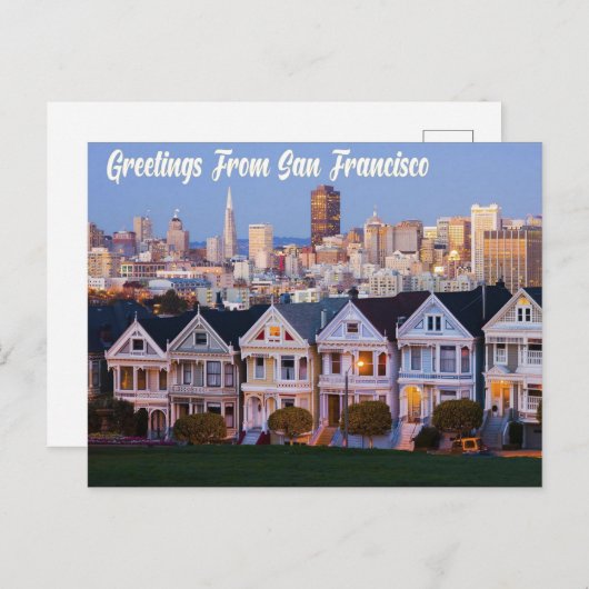 Carte Postale Salutations De San Francisco (Devant / Derrière)