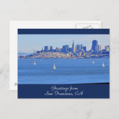 Carte Postale Salutations de San Francisco, CA (Devant / Derrière)
