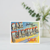 Carte Postale Salutations de San Francisco, Californie Travel (Debout devant)