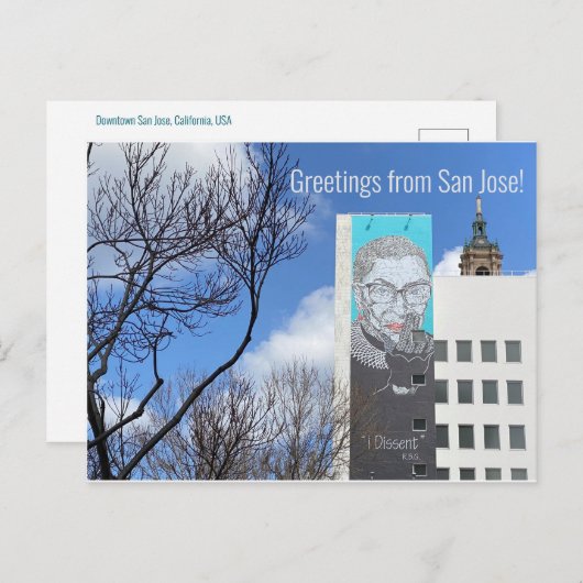 Carte Postale Salutations de San Jose ! (Devant / Derrière)