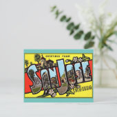 Carte Postale Salutations de San Jose California Postcard (Debout devant)