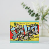 Carte Postale Salutations de San Jose California Travel (Debout devant)