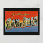 Carte Postale Salutations de San Juan (Devant)