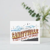 Carte Postale Salutations de Sanityville - Un endroit agréable à (Debout devant)