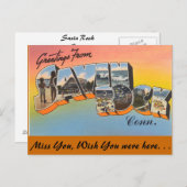 Carte Postale Salutations de Savin Rock (Devant / Derrière)