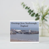 Carte Postale Salutations de Scarborough, Angleterre (Debout devant)