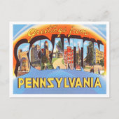 Carte Postale Salutations de Scranton, Pennsylvanie Travel (Devant)
