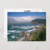 Carte Postale Salutations de Seaside, Oregon (Devant / Derrière)