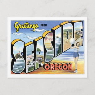Carte Postale Salutations De Seaside Oregon US City