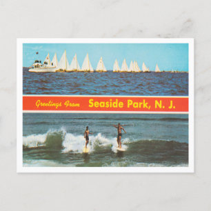 Carte Postale Salutations de Seaside Park, New Jersey Travel