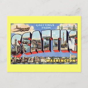 Carte Postale Salutations De Seattle, WA