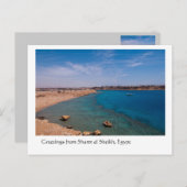 Carte Postale Salutations de Sharm el Sheikh, Egypte (Devant / Derrière)