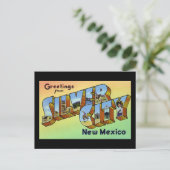 Carte Postale Salutations de Silver City Nouveau-Mexique (Debout devant)