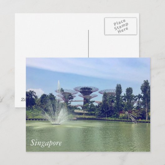 Carte Postale Salutations de Singapour (Devant / Derrière)