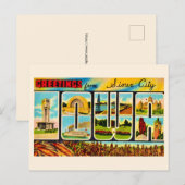 Carte Postale  Salutations de Sioux City IO  (Devant / Derrière)
