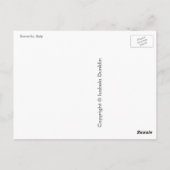 Carte Postale Salutations de Sorrento, Italie (Dos)