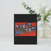 Carte Postale Salutations de South Bend Indiana (Debout devant)