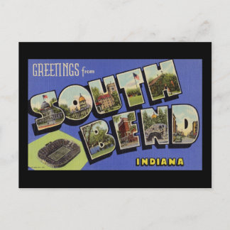 Carte Postale Salutations de South Bend Indiana