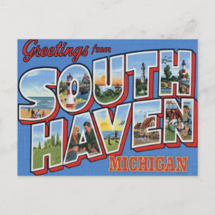 Carte Postale Salutations de South Haven Michigan
