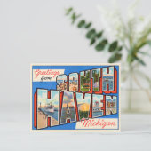 Carte Postale Salutations de South Haven, Michigan Travel (Debout devant)