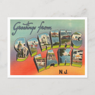 Carte Postale Salutations de Spring Lake, New Jersey Travel