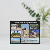 Carte Postale Salutations de St. Augustine (Debout devant)