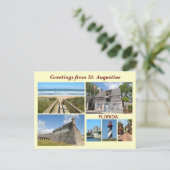 Carte Postale Salutations de St Augustine, Floride (Debout devant)