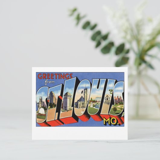 Carte Postale Salutations de St Louis (Debout devant)