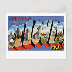 Carte Postale Salutations de St Louis