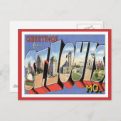 Carte Postale Salutations De St.Louis Missouri (Devant / Derrière)