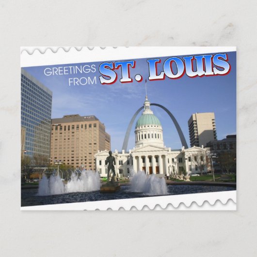 Carte Postale Salutations de St. Louis, Missouri (Devant)