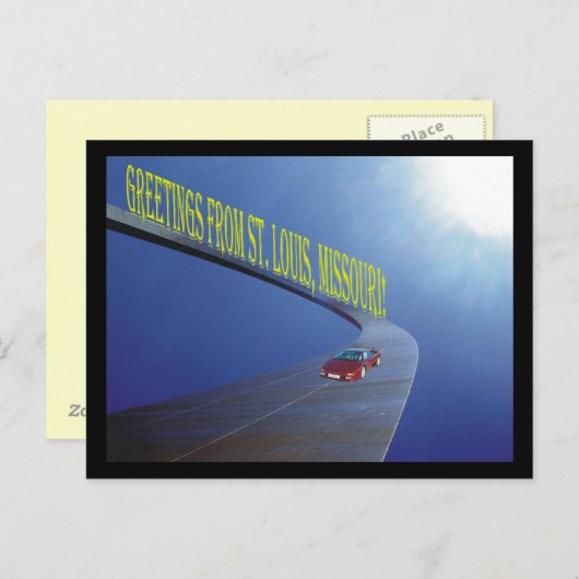 Carte Postale Salutations de St. Louis, MO (Devant / Derrière)