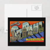 Carte Postale Salutations de St Paul Minnesota (Devant / Derrière)