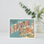 Carte Postale Salutations de Staten Island, New York Travel (Debout devant)