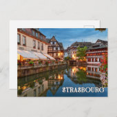 Carte Postale Salutations De Strasbourg, France (Devant / Derrière)