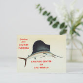 Carte Postale Salutations de Stuart, Floride, Sailfish Center (Debout devant)