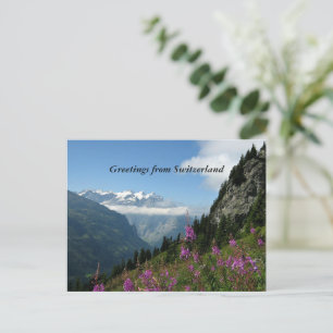 Carte Postale Salutations de Suisse