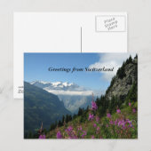 Carte Postale Salutations de Suisse (Devant / Derrière)