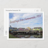 Carte Postale Salutations de Summerside, Île-du-Prince-Édouard ! (Devant / Derrière)