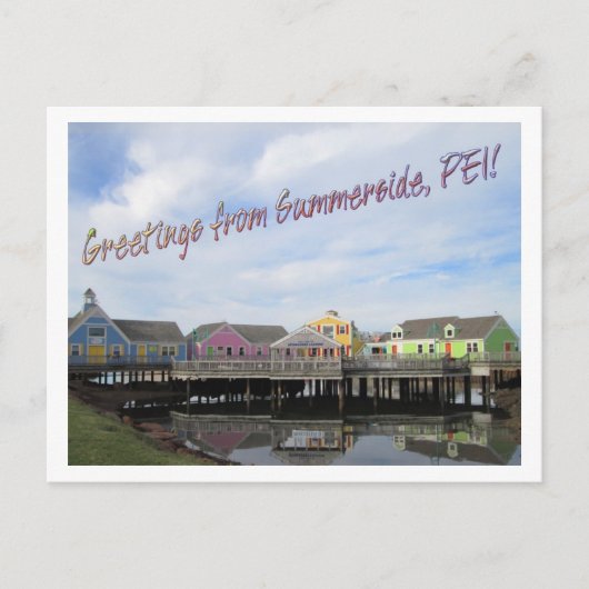 Carte Postale Salutations de Summerside, Île-du-Prince-Édouard ! (Devant)