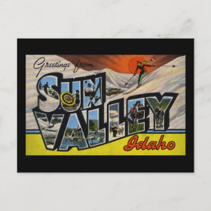 Carte Postale Salutations de Sun Valley Idaho