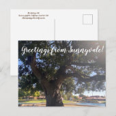 Carte Postale Salutations de Sunnyvale ! (Devant / Derrière)