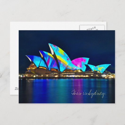 Carte Postale Salutations de Sydney (Devant / Derrière)