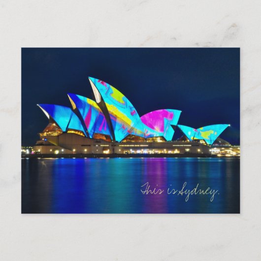 Carte Postale Salutations de Sydney (Devant)