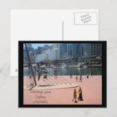Carte Postale Salutations de Sydney Australie (Devant / Derrière)