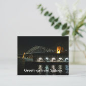 Carte Postale salutations de sydney bridge (Debout devant)